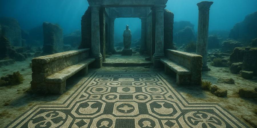 Villa con ingresso a Protiro